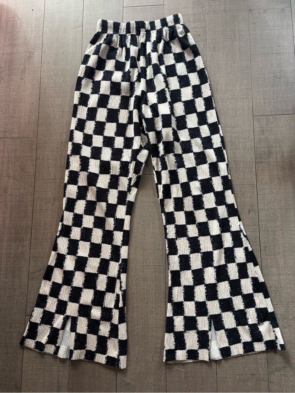 🦋Y2K🦋Raver Girl Checkerboard Knit Pants